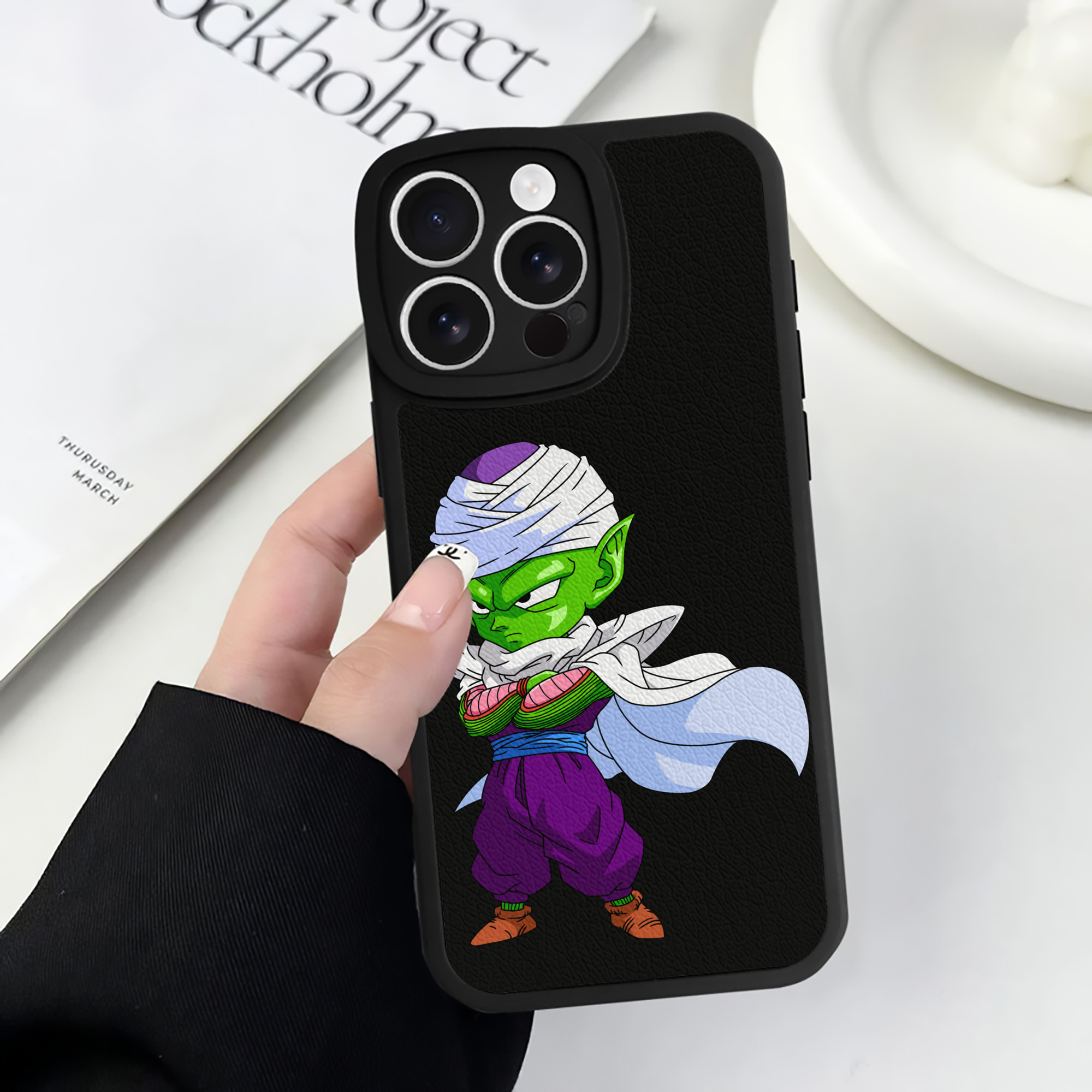 （画像用） ドラゴンボール ピッコロ DRAGON BALL Piccolo 【iPhone 16シリーズ対応】シリコンスマホケース（レザー調） 材質：シリコン